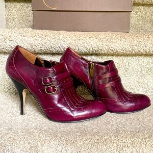 Beautiful dark purple booties